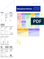 Business Model Canvas Planning Whiteboard in Navy Yellow Purple Simple Colorful Style