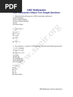 GRE Mathematics