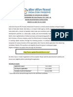 Recruitment of OCs - Exim Finserve December 12, 2023