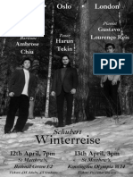 Winterreise London Concert, 12th/13th April