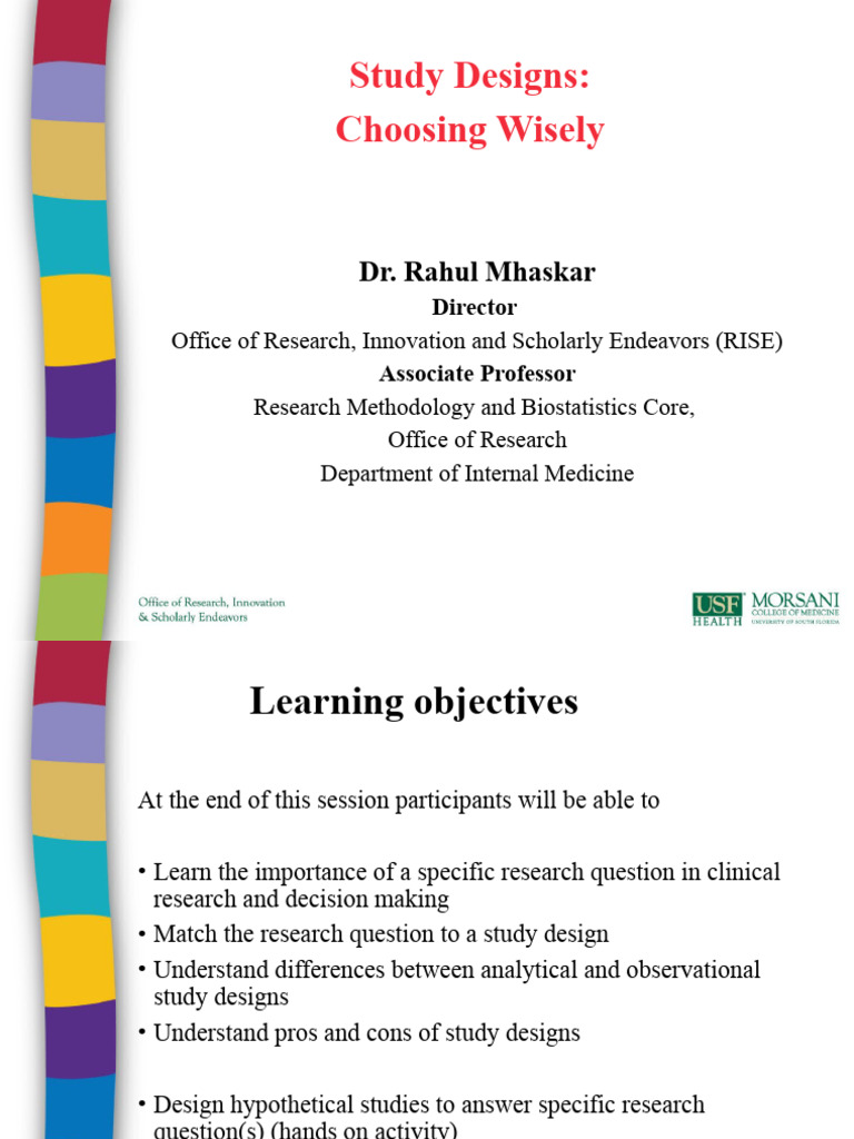 Study Design Selection in Clinical Research | PDF | Cohort Study ...