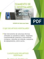 Processamento de Artigos Hospitalares Slide