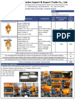 CIF Quotation For HHBB Electric Chain Hoist - Rayvanbo 20240209