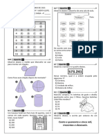 Avaliação 2º Bim - Matemática