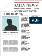 The Daily News: A Lot of Scorpions Enter in The Hospital
