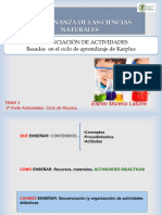 3.ENSEÑANZA DE LAS CCNN. Secuenciación 1 .Ciclo Karplus 18-19