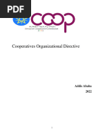 Cooperatives Organizational Directive: Addis Ababa 2022