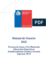 Manual Usuario Sige Actas y Prematricula2019!10!12