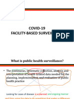 COVID-19 Facility Based Surveillance