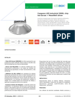 Campana LED Industrial 200W, Chip Led Osram + MeanWell Driver