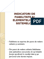 INDICATORI DE FIABILITATE