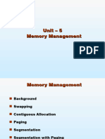 Unit 5Memory management