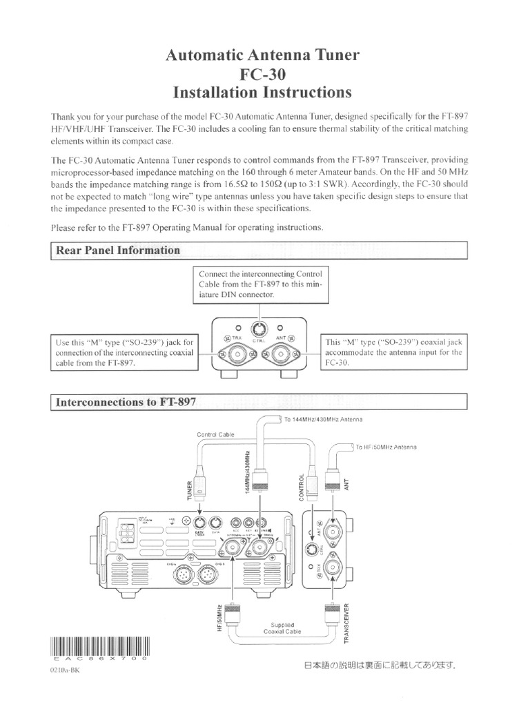 YAESU FC30 PDF
