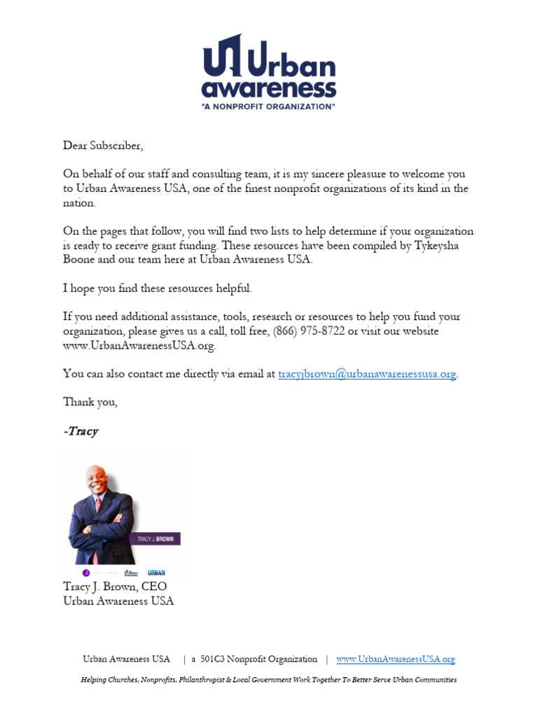 Seven Point Checklist and Welcome | PDF | Nonprofit Organization | Business