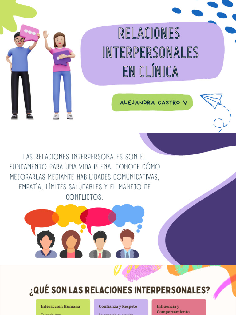 Mejora Relaciones Interpersonales Clínica | PDF | Comportamiento | Empatía
