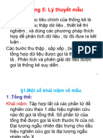 CHƯƠNG 5 Lý thuyết mẫu