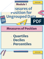 Q4 Mod. 1 Measures of Position For Ungrouped Data Quartiles