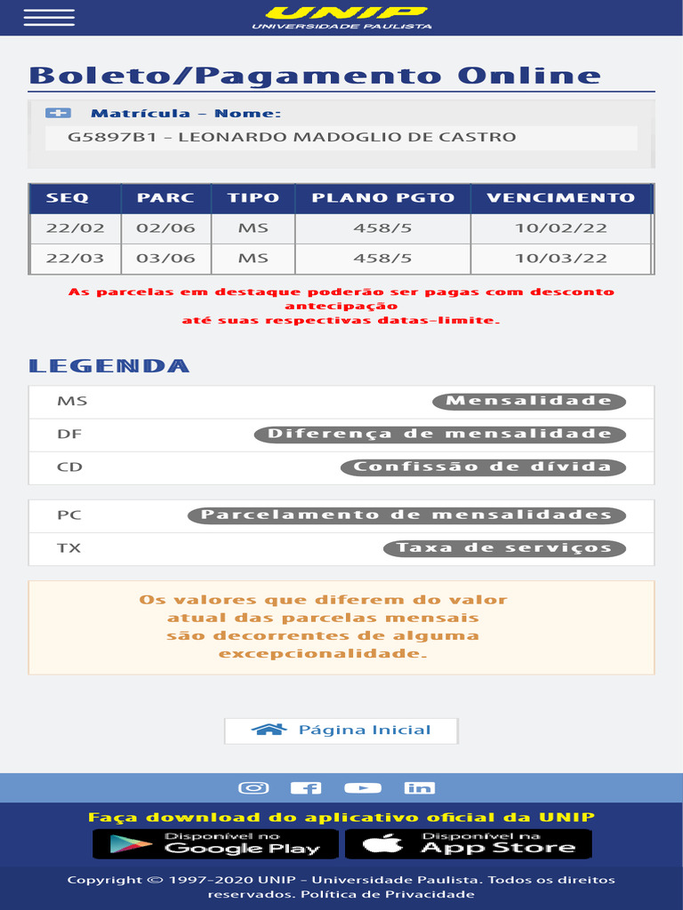 Universidade Paulista - UNIP | PDF