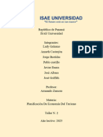 Tarea Grupal N.2 de Planificación de Economía Del Turismo