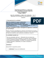 Guia de Actividades y Rúbrica de Evaluación - Unidad 2 - Paso 3 - Planeación de Una Solución de Conmutación de Circuitos y Paquetes