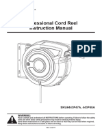 Instruction Manual Professional Cord Reel: Warning