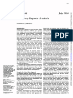 1996. Warhurst, D. C. y Williams, J. E. Laboratory diagnosis of malaria