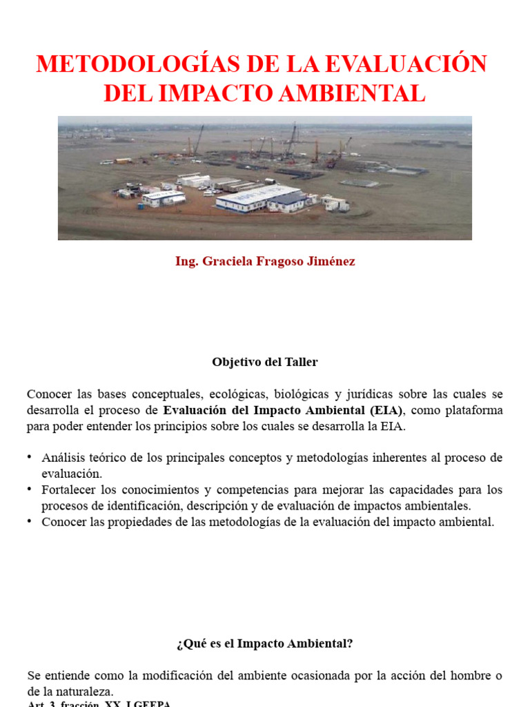 Presentación | PDF | Evaluación de impacto ambiental | Entorno natural