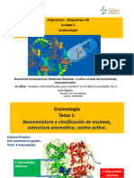 BIOQUÍMICA. UNIDAD II Enzimologia PDF
