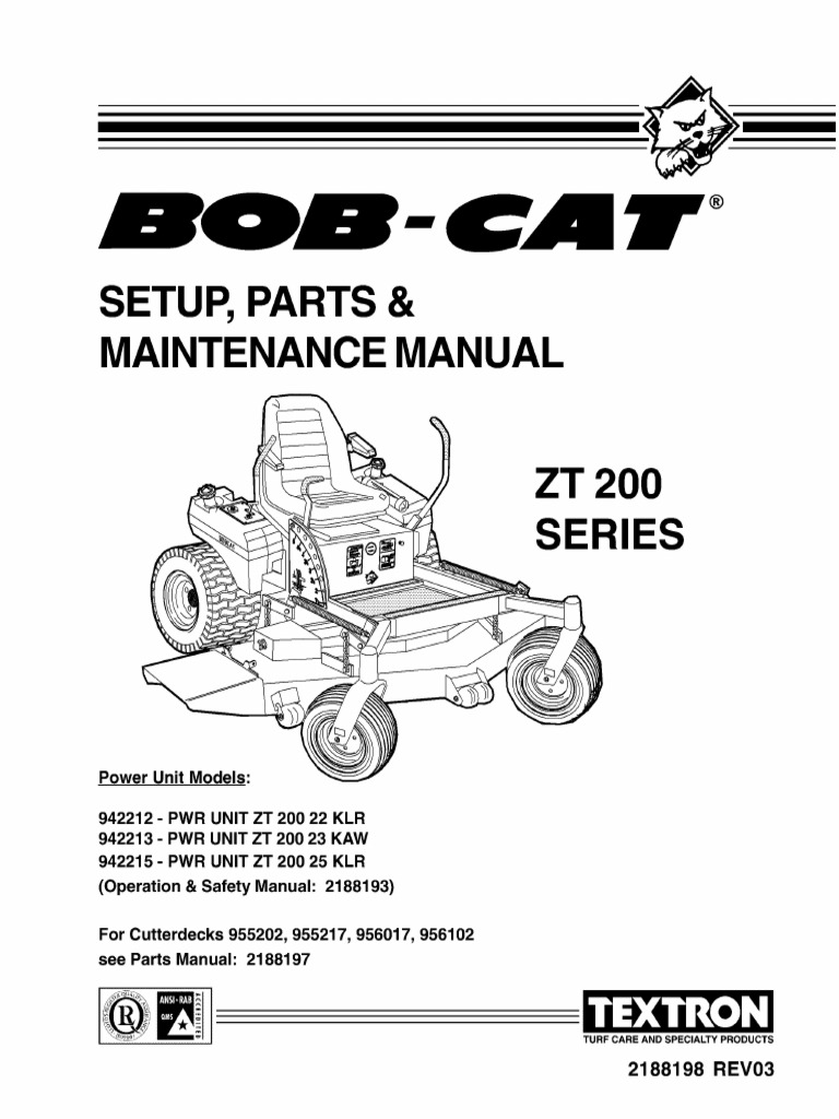 Bobcat Mower Pdf 