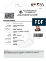 Malaysia Evisa Certificate Ananya Vasanthan
