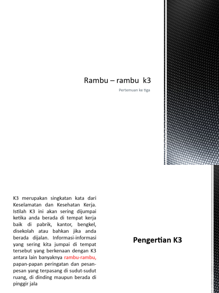 Rambu K3 untuk Keselamatan di Sekolah | PDF