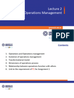Lecture 2 Operations management