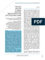 Reviewing and Evaluating The Efficiency of Urban Laws and Regulations in The City of Lattakia, Syria