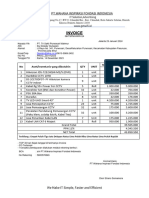 Invoice: No Aset/Inventaris Yang Dibutuhin QTY Unit Harga/Unit Total IDR IDR