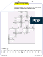 SPEELING UNIT 5 - Codeword Puzzle