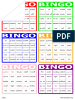 UNIT 1 - Bingo Cards