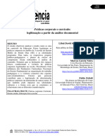 Práticas Corporais e Currículo - Legitimação A Partir Da Análise Documental