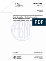 NBR 16747 2020 - Inspeção predial - Diretrizes, conceitos, terminologia e procedimentos