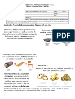 BASE TESTE 6° Ano Matéria Energia