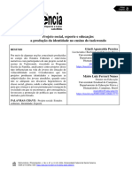 Projeto Social, Esporte e Educação - A Produção Da Identidade No Ensino Do Taekondo