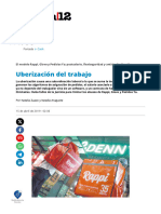 Uberización Del Trabajo - El Modelo Rappi, Glovo y Pedidos Ya - Postsalario, Flexiseguridad y Antisindicalización - Página - 12