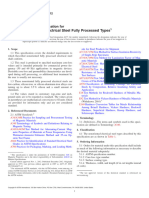 Nonoriented Electrical Steel Fully Processed Types: Standard Specification For