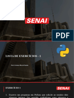 Primeira Lista de Exercícios