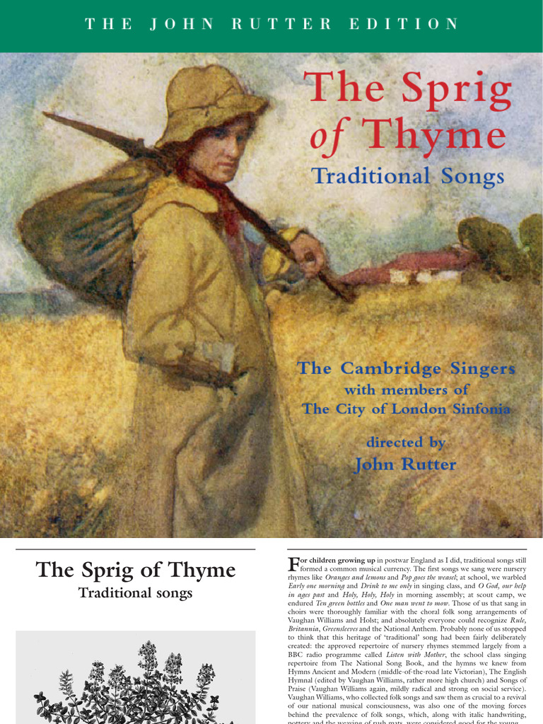 John Rutter's The Sprig of Thyme | PDF