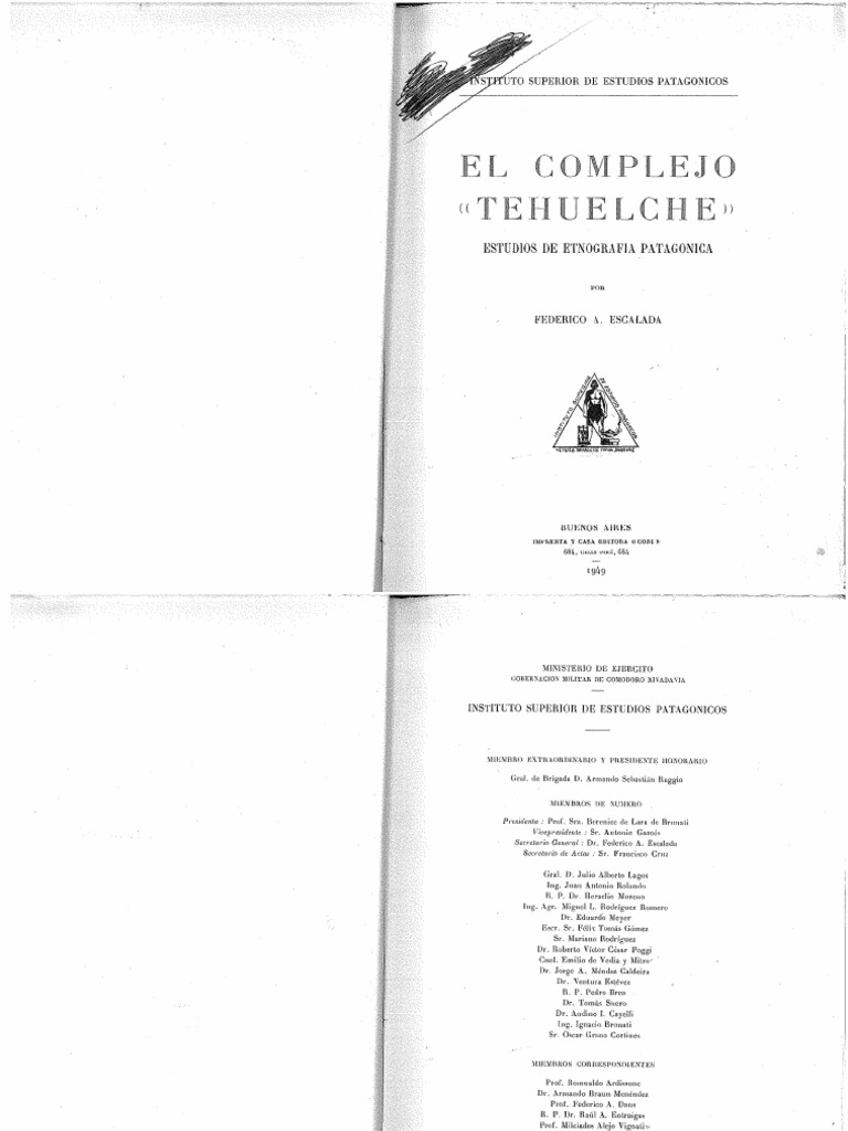 ESCALADA (1949) El Complejo Tehuelche PDF