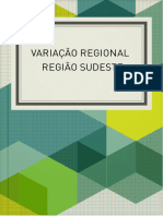 Livro VARIAÇÃO REGIONAL REGIÃO SUDESTE