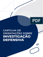 Cartilha - OAB SC - Investigação Defensiva