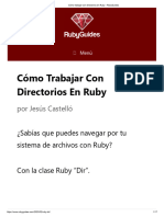 Cómo Trabajar Con Directorios en Ruby - RubyGuides