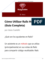 Cómo Utilizar Rails Helpers (Guía Completa) - RubyGuides