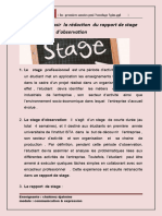 Rapport de Stage D'observation